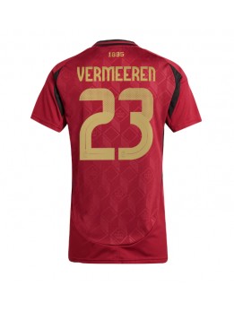 Belgien Arthur Vermeeren #23 Heimtrikot für Frauen EM 2024 Kurzarm